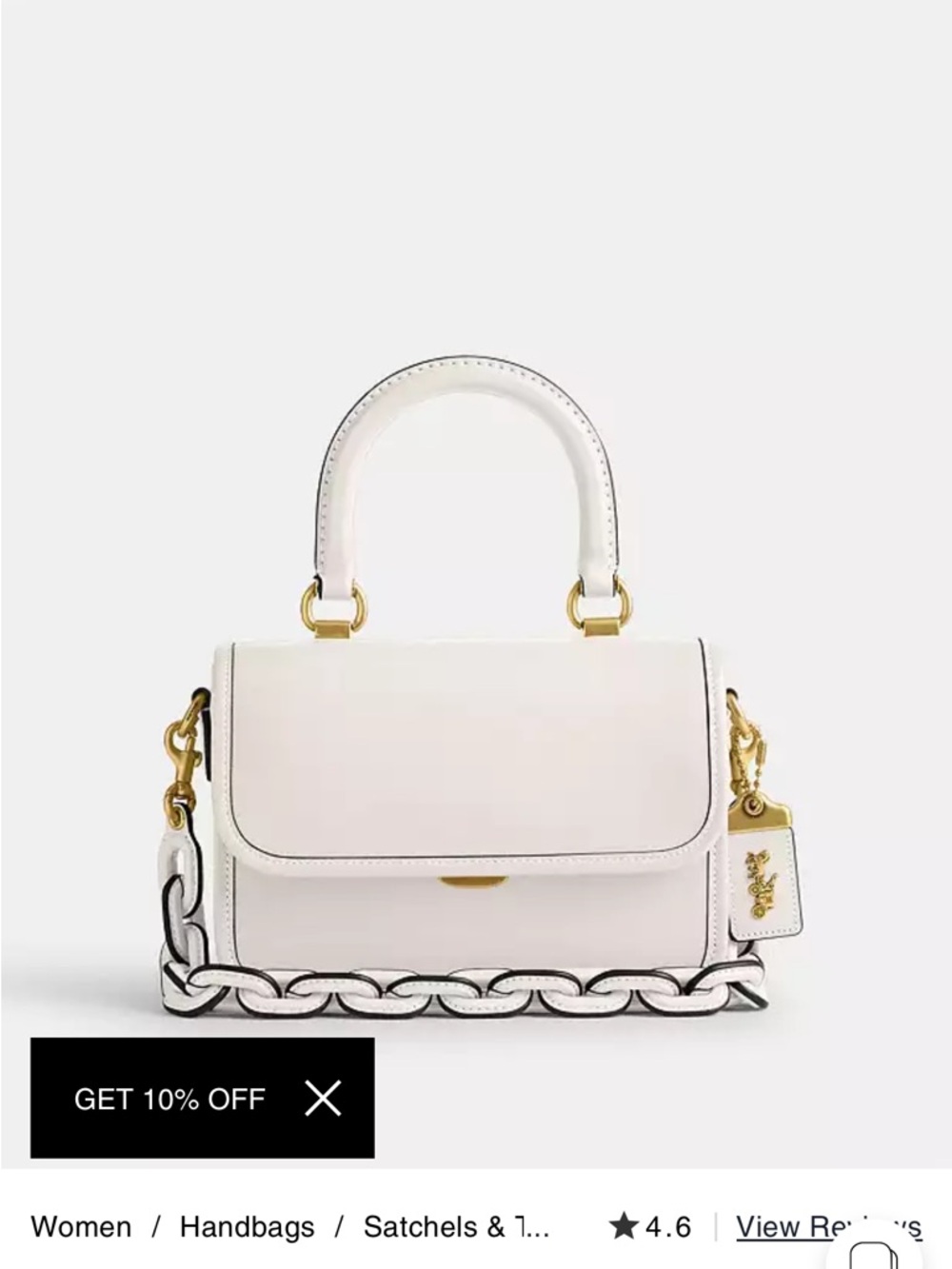 Ivory Coach Rogue Top Handle - Picture 7 of 11